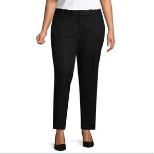 LIZ CLAIBORNE - Emma Ankle Pant Plus Black 22W